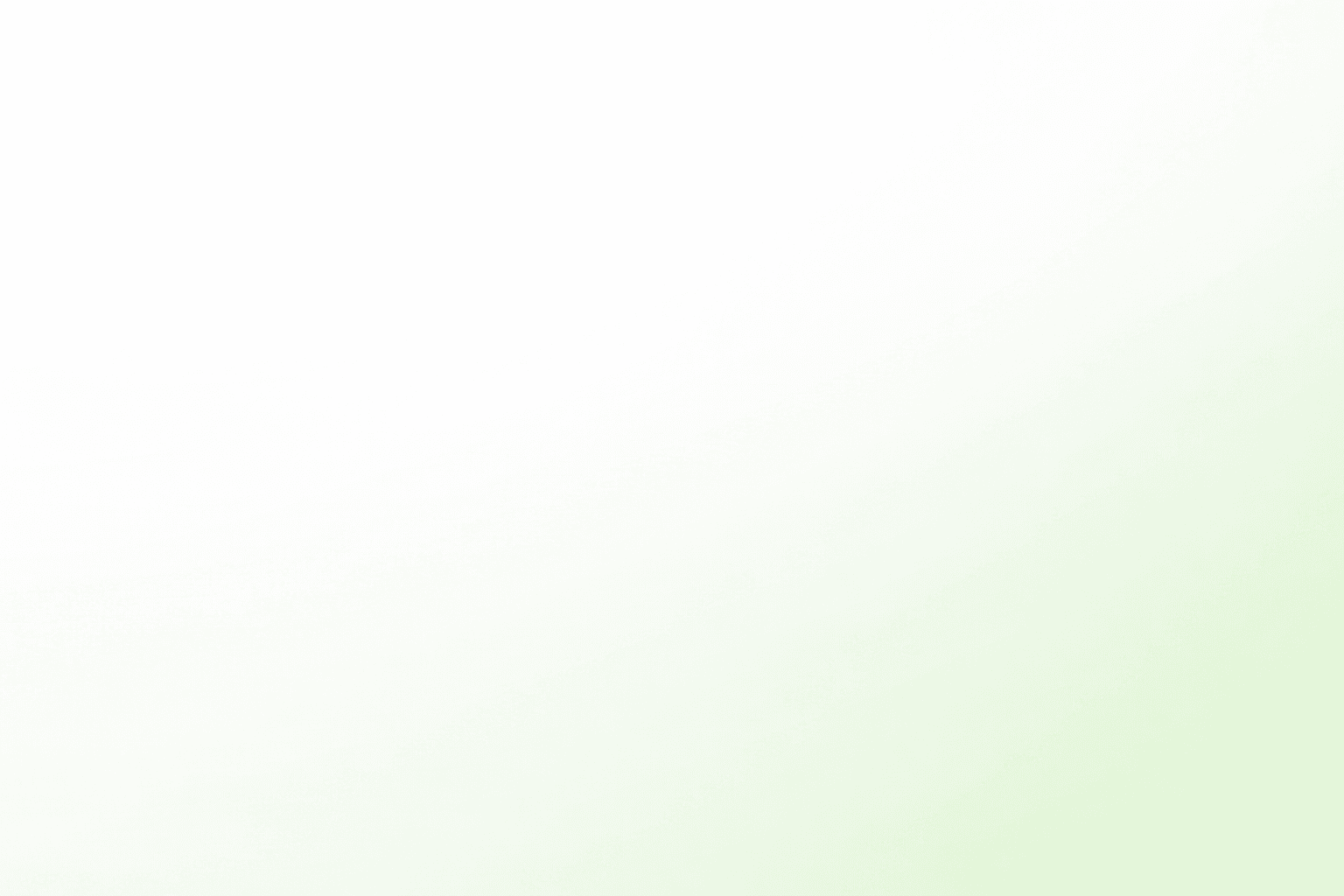 Fresh green gradient background