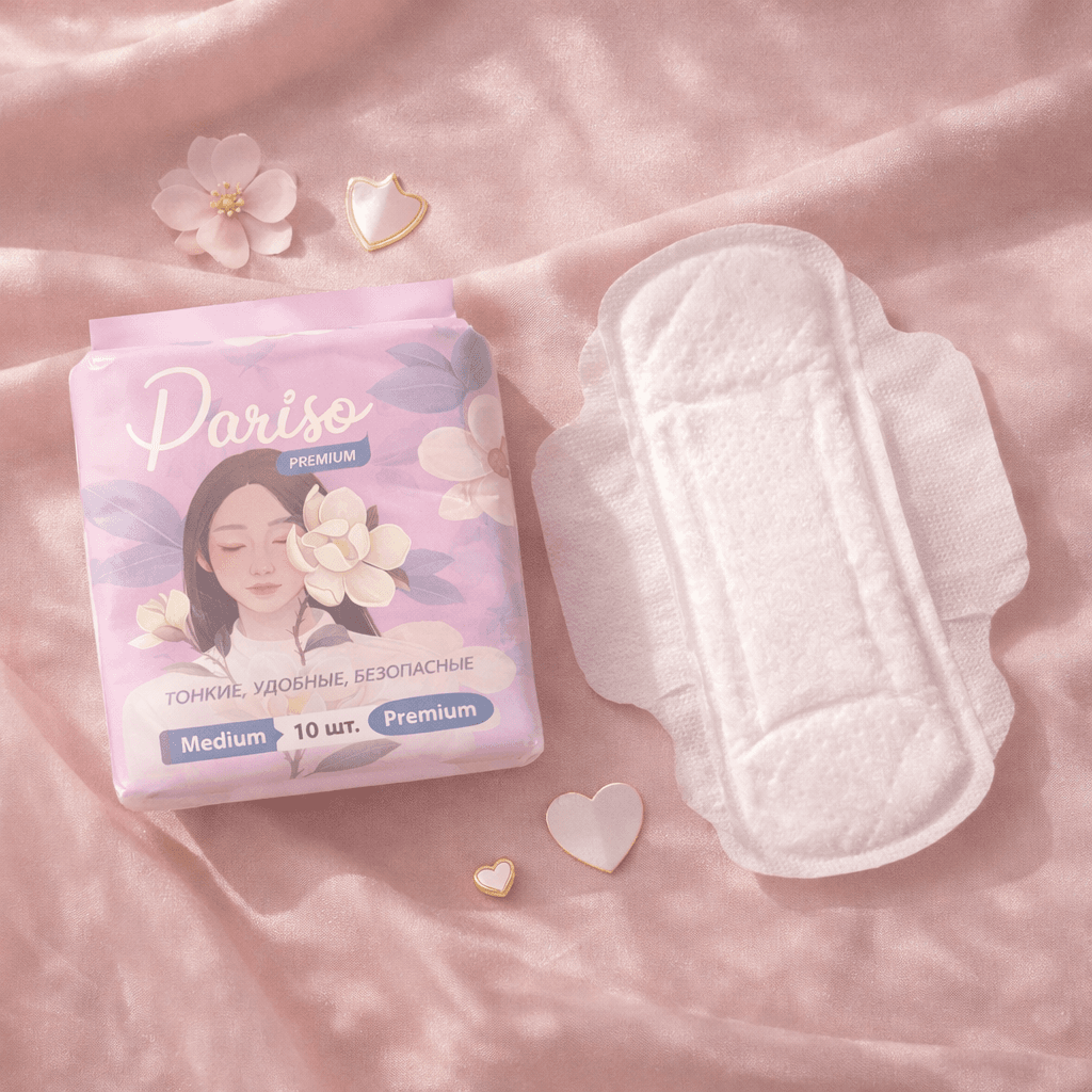 Продукты женской гигиены UNICORN с рекомендациями по уходу и применению